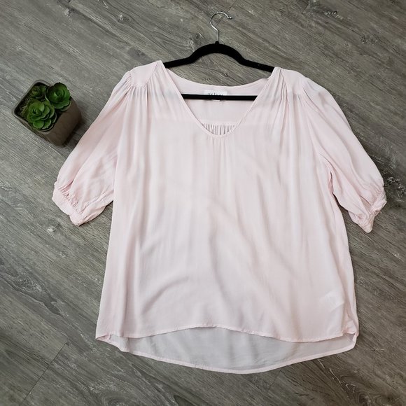 Velvet By Graham & Spencer * Baby Pink Popover L - Picture 1 of 6